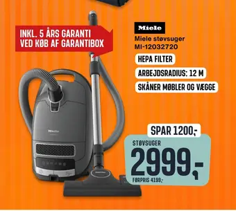 Skousen Miele støvsuger tilbud