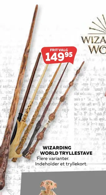 Legekæden Wizarding world tryllestave tilbud