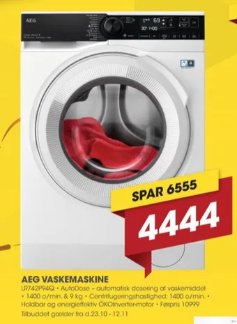 Punkt1 Aeg vaskemaskine tilbud