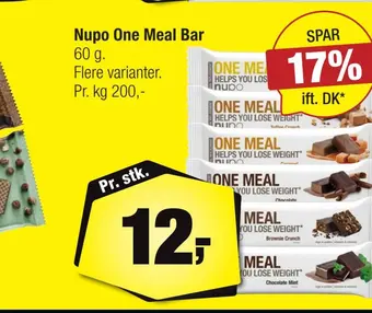 Calle Nupo one meal bar tilbud