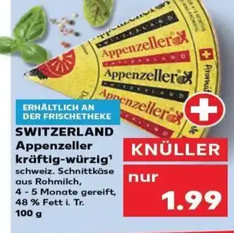 Kaufland DE SWITZERLAND Appenzeller kräftig-würzig tilbud