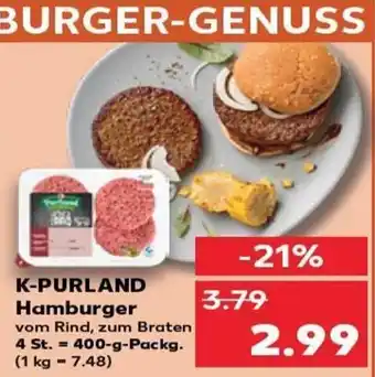 Kaufland DE K-PURLAND Hamburger tilbud
