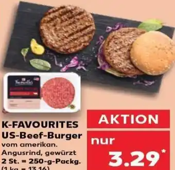 Kaufland K-FAVOURITES US-Beef-Burger tilbud