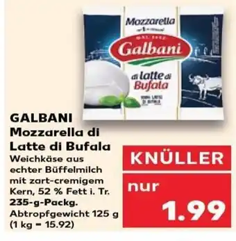 Kaufland DE GALBANI Mozzarella di Latte di Bufala tilbud