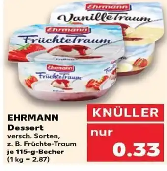 Kaufland EHRMANN Dessert tilbud