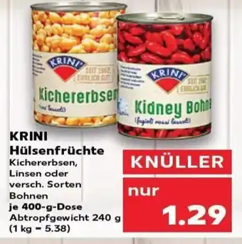 Kaufland DE KRINI Hülsenfrüchte tilbud