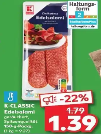 Kaufland K-CLASSIC Edelsalami tilbud