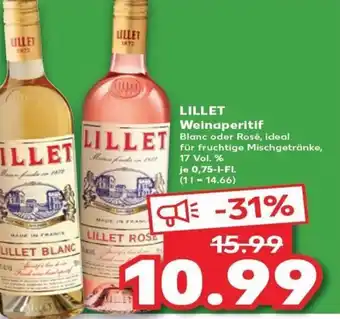 Kaufland LILLET Weinaperitif tilbud
