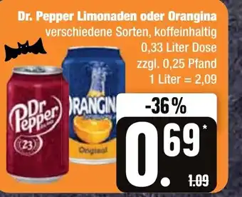 Dr. Pepper Limonaden oder Orangina