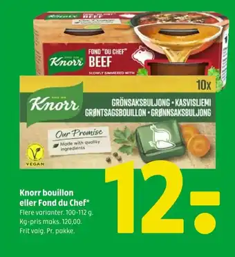 Coop 365 Knorr bouillon eller Fond du Chef tilbud