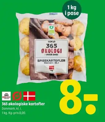 Coop 365 365 økologiske kartofler tilbud