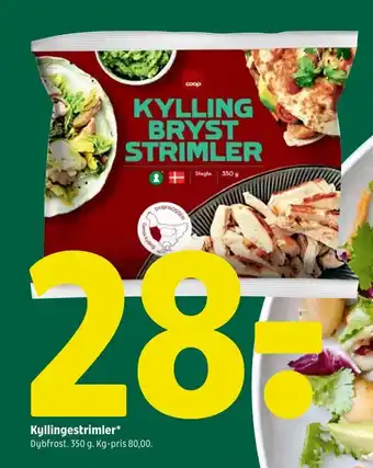 Coop 365 Kyllingestrimler tilbud