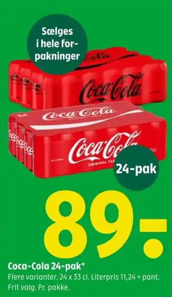 Coop 365 Coca-Cola 24-pak tilbud
