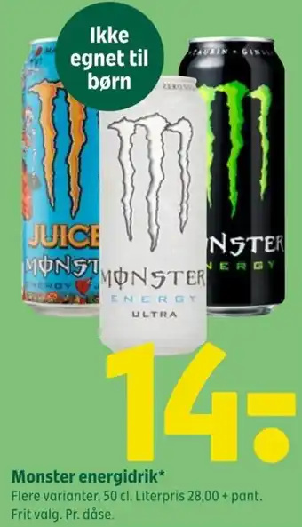 Coop 365 Monster energidrik tilbud