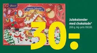 Coop 365 Julekalender med chokolade tilbud