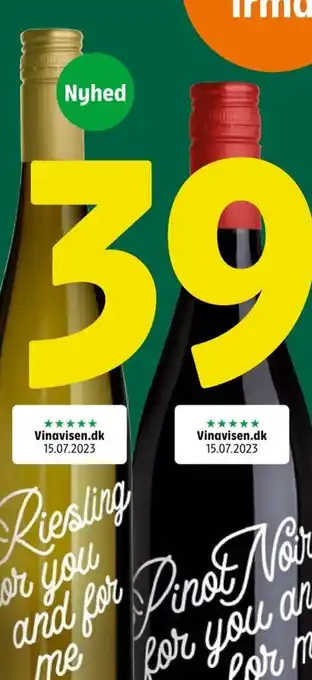 Coop 365 Riesling eller Pinot Noir - For you and for me tilbud