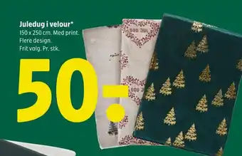 Juledug i velour