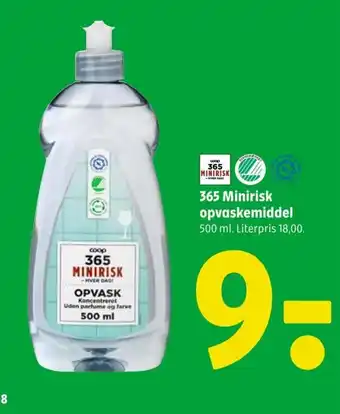 Coop 365 365 Minirisk opvaskemiddel tilbud