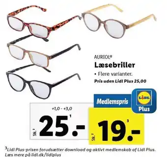 AURIOL® Læsebriller