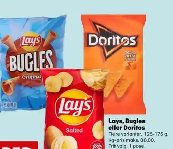 Lays, Bugles eller Doritos
