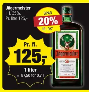 Calle Jägermeister bitter tilbud