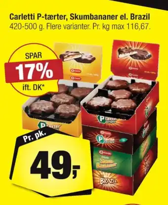 Calle P-tærter skum extra dark tilbud