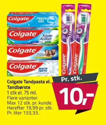 Fleggaard Colgate tandpasta tilbud