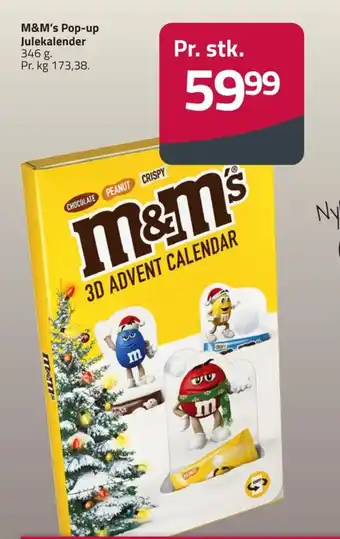 Fleggaard M&ms julekalender tilbud