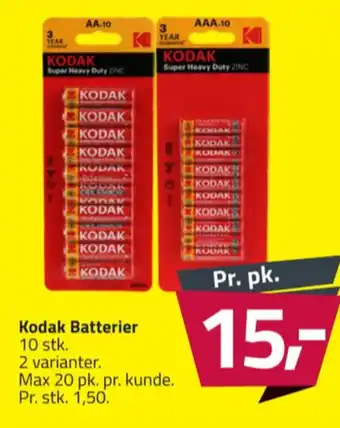 Fleggaard Kodak batterier tilbud