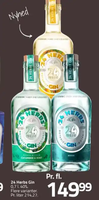 Fleggaard 24 herbs gin tilbud