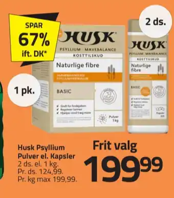 Fleggaard Husk kosttilskud tilbud