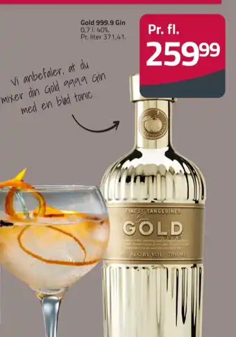 Fleggaard Gold 999.9 gin tilbud