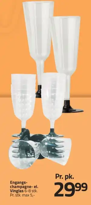 Fleggaard Ukendt engangsglas tilbud
