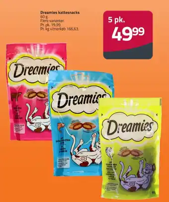 Fleggaard Dreamies kattesnacks tilbud