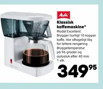 Coop.dk Klassisk kaffemaskine tilbud