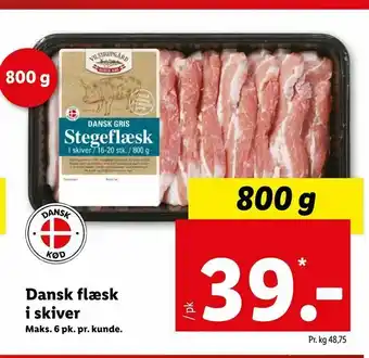 Let-Køb Dansk flæsk i skiver tilbud