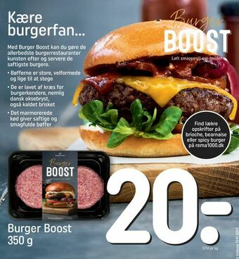 REMA 1000 Burger Boost tilbud