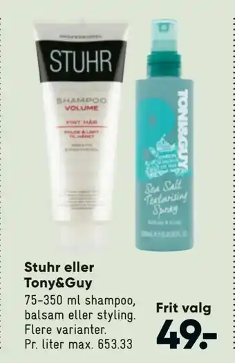 Bilka Stuhr eller Tony&Guy tilbud