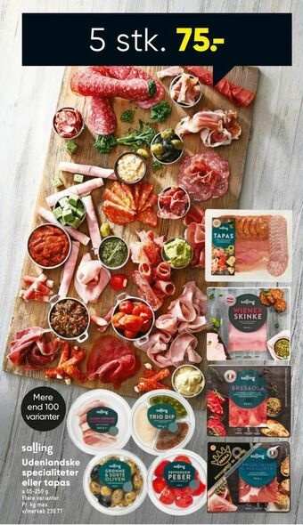 Bilka Udenlandske specialiteter eller tapas tilbud