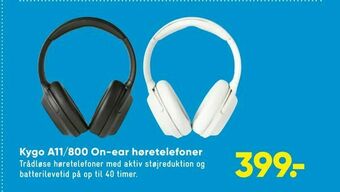 Bilka Kygo A11/800 On-ear høretelefoner tilbud