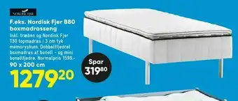 Bilka Nordisk Fjer B80 boxmadrasseng tilbud