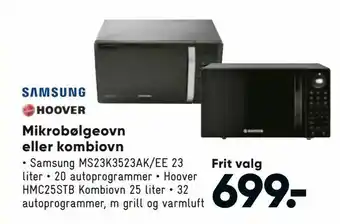 Bilka Mikrobølgeovn eller kombiovn tilbud