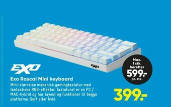 Bilka Exo Rascal Mini keyboard tilbud
