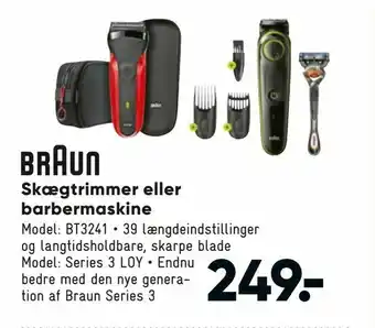 Skægtrimmer eller barbermaskine