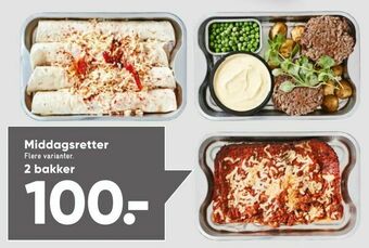 Bilka Middagsretter tilbud