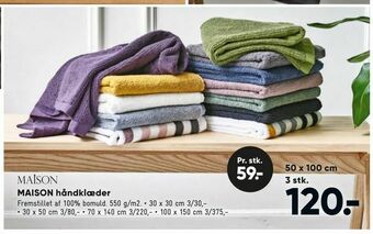 Bilka MAISON håndklæder tilbud