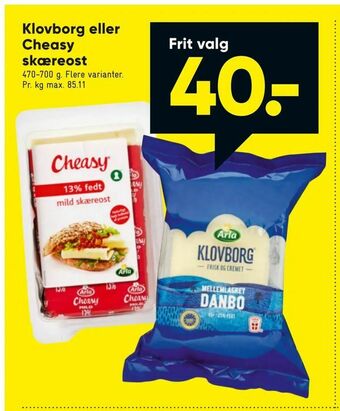 Klovborg eller Cheasy skæreost