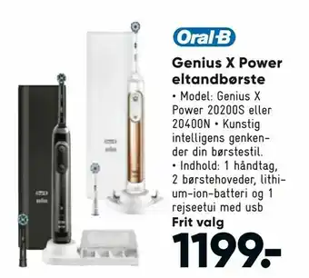 Bilka Genius X Power eltandbørste tilbud