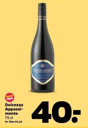 Netto Dolcezza Appassimento 75 cl tilbud
