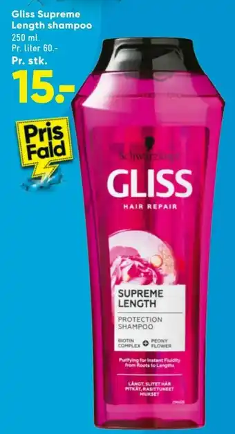 Bilka Gliss Supreme Length shampoo tilbud